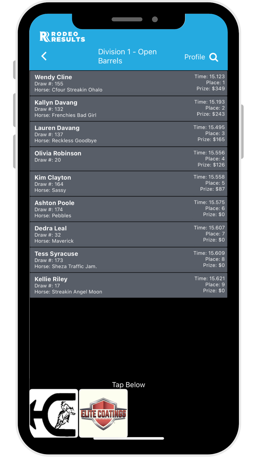 Copy of Rider Profile & Horse ProfilesRider Access